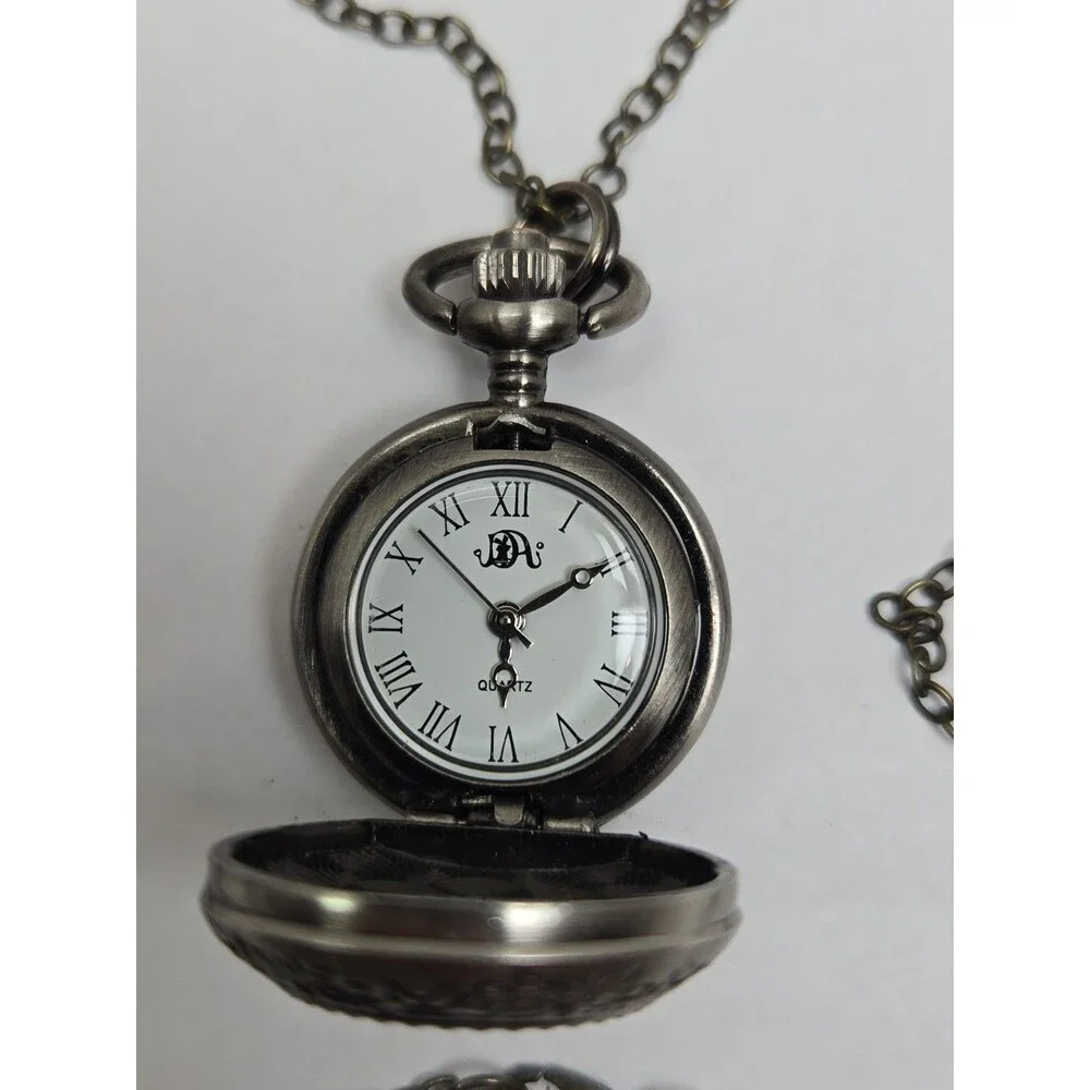 USS Constitution Old Ironsides Boston Pocket Watch Pendant Necklace New Battery